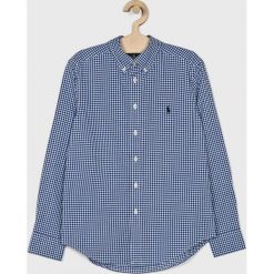 Polo Ralph Lauren - Koszula dziecięca 134-176 cm. Niebieskie koszule chłopięce z bawełny, casualowe, polo, długie. W wyprzedaży za 199,90 zł.