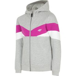 Bluzy dziewczęce rozpinane: Bluza dla małych dzieci (dziewcząt) JBLD101 - chłodny jasny szary melanż
