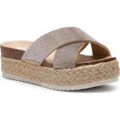 Espadryle STEVE MADDEN - Arran-R Slipper 91000916-07004-751 Silver. Szare espadryle damskie Steve Madden, z aplikacjami, z tworzywa sztucznego, bez obcasa, na koturnie. W wyprzedaży za 319,00 zł.