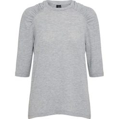 T-shirty damskie: Koszulka "Honey" w kolorze szarym