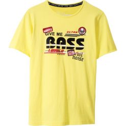 T-shirty chłopięce: T-shirt z modnym nadrukiem bonprix jasnożółty
