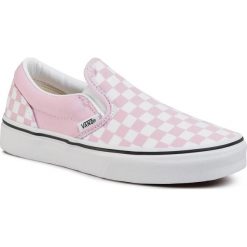 Tenisówki VANS - Classic Slip-On VN0A4UH8UY41 (Chckrbrd)Lila Snw/Tr Wht. Różowe trampki dziewczęce Vans, z gumy. Za 219,00 zł.