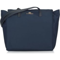 Torebka damska. Pomarańczowe torby damskie na zakupy Wittchen, bez wzorów, z nylonu, eleganckie, bez dodatków. W wyprzedaży za 259,90 zł.