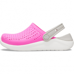 Crocs buty dziewczęce LiteRide Clog K Electric Pink/White 205964-6QR-C13 30-31 różowe. Różowe sandały dziewczęce Crocs, z materiału, z paskami. W wyprzedaży za 199,00 zł.