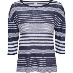 T-shirt NORTH SAILS Print|Granatowy. Niebieskie bluzki damskie marki North Sails, s, bez wzorów, z dzianiny, z kontrastowym kołnierzykiem. W wyprzedaży za 102,00 zł.