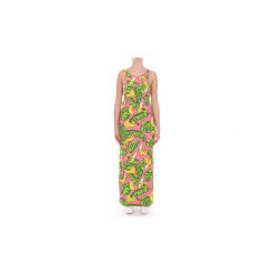 Sukienki długie Love Moschino W5A2300E1878. Brązowe sukienki damskie Love Moschino, bez wzorów, bez kołnierzyka, bez rękawów, długie. Za 634,71 zł.