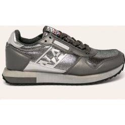 Napapijri - Buty. Szare buty sportowe damskie Napapijri, bez wzorów, z materiału, sportowe. W wyprzedaży za 269,90 zł.