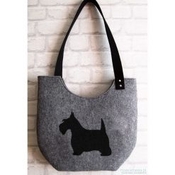 Torebka filcowa kolekcja DOG (zamek). Szare torebki klasyczne damskie marki Pakamera. Za 117,00 zł.