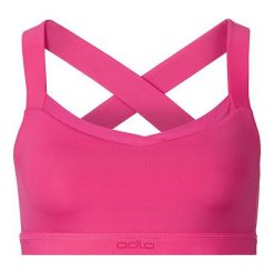 Biustonosze sportowe: Odlo Biustonosz Medium Support Bra Top różowy r. S (170221)