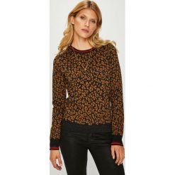 Scotch & Soda - Sweter. Brązowe swetry damskie Scotch & Soda, s, bez wzorów, z bawełny, z krótkim rękawem, krótkie, bez kaptura. W wyprzedaży za 299,90 zł.