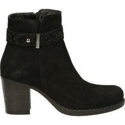 Botki - 106987 SUE BL. Czarne botki damskie marki Venezia, ze skóry. Za 269,00 zł.