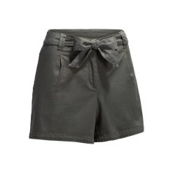 Spodenki Arpenaz 100 damskie. Brązowe bermudy damskie QUECHUA, z tkaniny. W wyprzedaży za 24,99 zł.