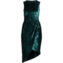 Sukienki hiszpanki: WAL G. CRUSHED SIDE KNOT DRESS Sukienka etui green