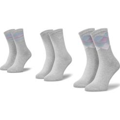 Zestaw 4 par wysokich skarpet damskich QUAZI - QZ-SOCKS-65-04-WOMAN-006 Szary. Szare skarpetki damskie QUAZI, bez wzorów, z elastanu. Za 39,00 zł.