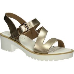 SANDAŁY S.BARSKI 128-6. Brązowe sandały damskie marki S.barski. Za 59,99 zł.