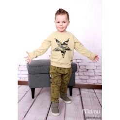 Bluzy chłopięce rozpinane: Bluza Militarna Gwiazda