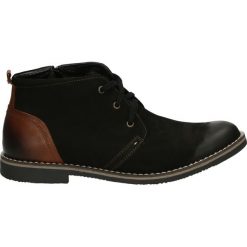 Botki męskie - 060 NAB NE-BR. Czarne bez kategorii Venezia, z nubiku. Za 239,00 zł.