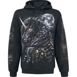 Spiral Dark Unicorn Bluza z kapturem czarny. Brązowe bluzy męskie rozpinane marki Black Premium by EMP, xxl, z kapturem. Za 164,90 zł.