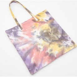 Torba shopper z motywem tie-dye - Pomarańczowy. Pomarańczowe torby damskie na zakupy Reserved, bez wzorów, bez dodatków. W wyprzedaży za 29,99 zł.