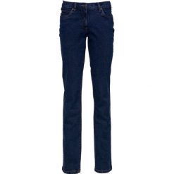 Dżinsy ze stretchem STRAIGHT, bestsellery bonprix ciemnoniebieski. Niebieskie jeansy damskie bonprix, z jeansu. Za 74,99 zł.