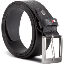 Pasek Męski TOMMY HILFIGER - Grainly Leather Belt 3.5 Adj AM0AM03349 002. Czarne paski męskie TOMMY HILFIGER, w paski, ze skóry. W wyprzedaży za 169,00 zł.