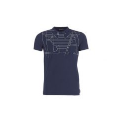 T-shirty z krótkim rękawem Emporio Armani FANWY. Niebieskie t-shirty męskie marki Emporio Armani, s, bez wzorów, bez kołnierzyka, krótkie. Za 271,20 zł.