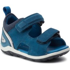 Sandały ECCO - Biom Mini Sandal 75480101269 Poseidon. Niebieskie sandały chłopięce ecco, ze skóry, bez zapięcia. W wyprzedaży za 219,00 zł.