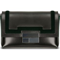 Kopertówka LULI. Czarne kopertówki damskie Gino Rossi, w paski, ze skóry, eleganckie, bez dodatków. Za 329,90 zł.