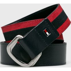 Tommy Hilfiger - Pasek. Paski męskie TOMMY HILFIGER, w paski, z poliesteru. W wyprzedaży za 129,90 zł.