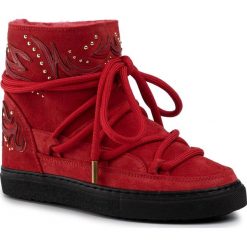 Buty INUIKII - Sneaker Dipama 70202-64 Leather Red. Czerwone kozaki damskie Inuikii, na zimę, ze skóry, bez obcasa, bez zapięcia. W wyprzedaży za 869,00 zł.