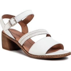 Sandały JOSEF SEIBEL - Juna 01 68601 704 010 Offwhite. Białe klapki damskie Josef Seibel, bez wzorów, ze skóry, bez obcasa, na obcasie. Za 289,00 zł.