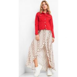 Kopertowa spódnica maxi. Brązowe spódniczki damskie Orsay, bez wzorów, z wiskozy, maxi, kopertowe. Za 139,99 zł.