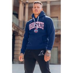 Bluza męska DORMAN BLUE. Niebieskie bluzy męskie Bluza męska DORMAN BLUE, xl, bez wzorów, bez kołnierzyka, bez rękawów, bez kaptura. W wyprzedaży za 39,00 zł.