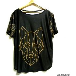 Bluzki asymetryczne: Bluzka damska,t-shirt ze wzorem wilk S-XL