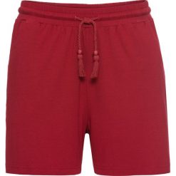 Szorty z dżerseju bonprix czerwony klonowy. Czerwone spodnie damskie bonprix, z dżerseju. Za 44,99 zł.