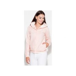 Bluza K190 Róż. Różowe bluzy damskie KATRUS, l, bez wzorów, z dzianiny, bez rękawów, bez kaptura. Za 129,00 zł.