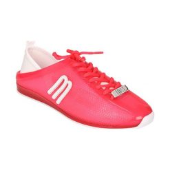 Tenisówki w kolorze różowym. Różowe trampki i tenisówki damskie Melissa, Pepe Jeans, bez wzorów, z materiału, na sznurówki. W wyprzedaży za 209,95 zł.