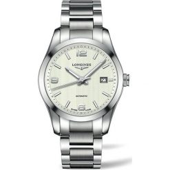 LONGINES CONQUEST CLASSIC L2.785.4.76.6. Białe zegarki męskie marki LONGINES, ze stali. Za 7280,00 zł.