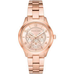 Zegarek MICHAEL KORS - Runway MK6589 Rose Gold/Rose Gold. Różowe zegarki damskie marki Michael Kors. Za 979,00 zł.