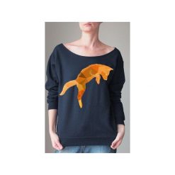 Lisek diamenty czarna z. Czarne bluzy damskie marki One mug a day, xxl, z nadrukiem, z bawełny, bez rękawów, bez kaptura. Za 139,00 zł.