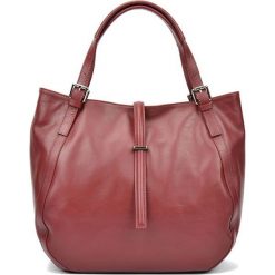 Torebki klasyczne damskie: Skórzana torebka w kolorze bordowym – (S)30 x (W)45 x (G)13 cm