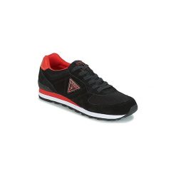 Buty Guess CHARLIE. Czarne trampki męskie marki Guess, z aplikacjami, bez zapięcia. Za 389,00 zł.