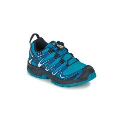 Buty Dziecko Salomon XA PRO 3D CSWP J. Niebieskie buty dziewczęce sportowe marki Salomon, bez zapięcia. Za 290,99 zł.