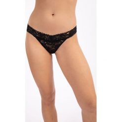 Dorina - Stringi (2-pack). Czarne majtki damskie Dorina, s, w koronkowe wzory, z materiału. Za 49,90 zł.