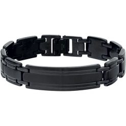 Black Plaited Bracelet Bransoletka - Łańcuch czarny. Czarne bransoletki męskie marki Black Plaited Bracelet, ze stali. Za 99,90 zł.
