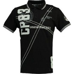 Koszulka polo w kolorze czarnym. Czarne koszulki polo męskie Canadian Peak, m, z nadrukiem, z bawełny, polo, bez rękawów. W wyprzedaży za 98,95 zł.