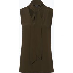 Comma - Damska bluzka bez rękawów, zielony. Zielone bluzki damskie comma, bez wzorów, z szyfonu, eleganckie, bez kołnierzyka, bez rękawów. Za 229,95 zł.