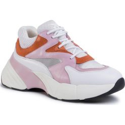 Sneakersy PINKO - Maggiorana Sneaker PE20 BLKS1 1H20PV Y5ZT Bianco/Rosa/Arancio ZKL. Białe półbuty damskie Pinko, na co dzień, bez wzorów, ze skóry, bez obcasa, na płaskiej podeszwie, bez zapięcia. W wyprzedaży za 799,00 zł.