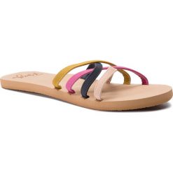 Klapki ROXY - ARJL100749 Mu2. Różowe klapki damskie Roxy, bez wzorów, z tworzywa sztucznego, bez obcasa. W wyprzedaży za 119,00 zł.