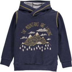 Bluza w kolorze niebieskim. Niebieskie bluzy niemowlęce lamino, z nadrukiem, z dresówki, bez rękawów, bez kaptura. W wyprzedaży za 61,95 zł.